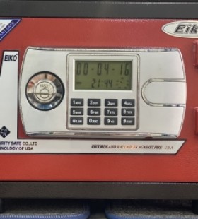 Két Sắt Chống Cháy Eiko 25E Khóa Điện Tử Màu Đỏ 